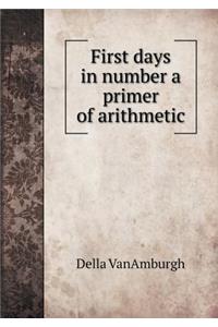 First Days in Number a Primer of Arithmetic