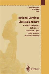 Rational Continua, Classical and New