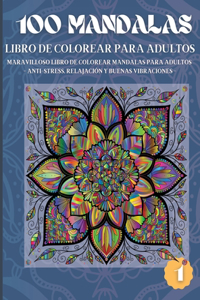 100 Mandalas Libro de Colorear para Adultos