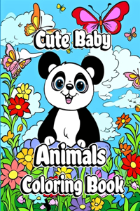 Cute Baby Animals Coloring Book
