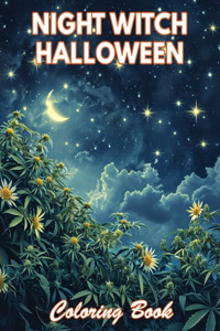 Night Witch Halloween Coloring Book