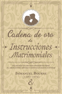 Cadena de oro de instrucciones matrimoniales