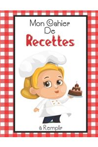 Mon Cahier De Recettes à Remplir