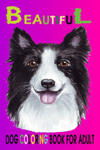 Beautiful Dog Coloring Book For Adult