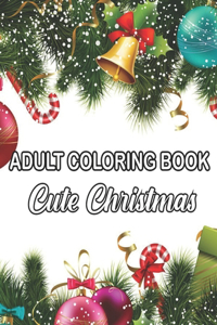 Adult Coloring Book Cute Christmas