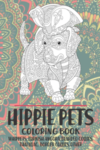 Hippie Pets - Coloring Book - Whippets, Turkish Angora, Bearded Collies, Thai Lilac, Border Collies, other