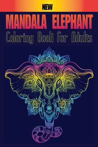 New Elephant Mandala Coloring Book For Adults