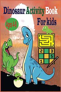 Dinosaur Activity Book for Kids Ages 4-8