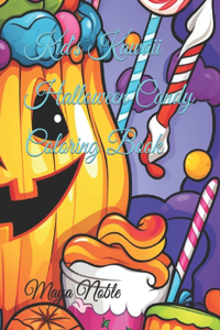 Kid's Kawaii Halloween Candy Coloring Book