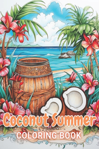 Coconut Summer Coloring Book