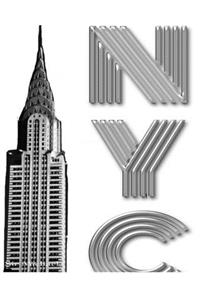 New York City Chrysler Building Writing Drawing Journal
