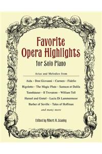 Favorite Opera Highlights for Solo Piano