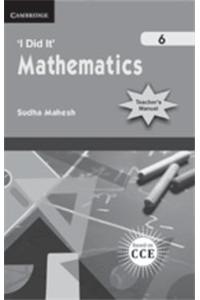 I Did It Mathematics 6 Primary Teachers Manual
