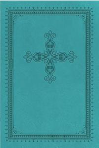 KJV, UltraSlim Bible, Imitation Leather, Turquoise, Red Letter Edition