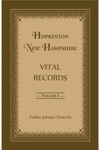 Hopkinton, New Hampshire, Vital Records, Volume 1