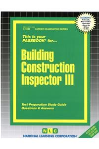 Building Construction Inspector III