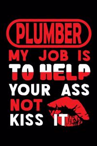 PLUMBER - my job is to help your ass not kiss it