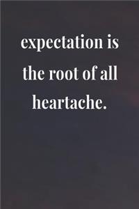 Expectation Is The Root Of All Heartache