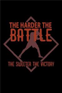 The harder the battle, the sweeter the victory