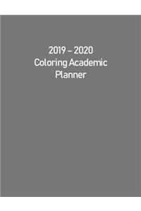 2019 - 2020 Coloring Academic Planner