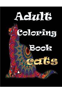 Adult Coloring Book Cats