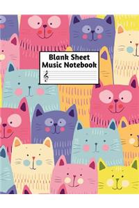 Blank Sheet Music Notebook
