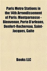 Paris Metro Stations in the 14th Arrondissement of Paris
