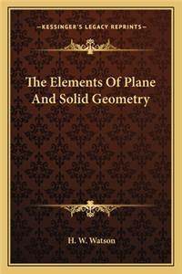 Elements of Plane and Solid Geometry