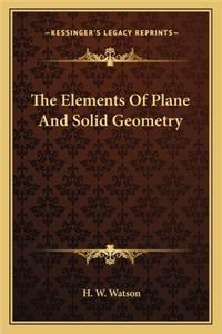 Elements of Plane and Solid Geometry