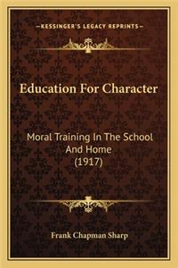 Education for Character