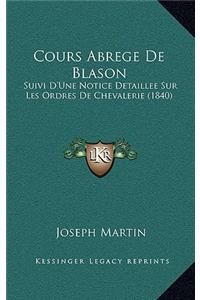 Cours Abrege de Blason