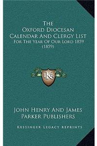 The Oxford Diocesan Calendar And Clergy List