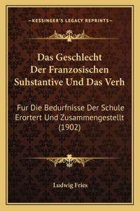 Geschlecht Der Franzosischen Suhstantive Und Das Verh