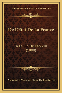 De L'Etat De La France