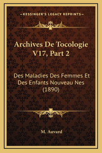 Archives De Tocologie V17, Part 2