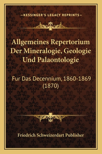 Allgemeines Repertorium Der Mineralogie, Geologie Und Palaontologie