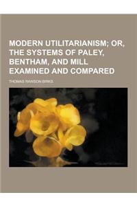 Modern Utilitarianism
