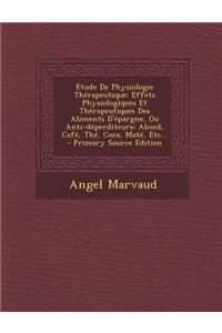 Etude De Physiologie Thérapeutique