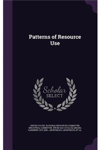 Patterns of Resource Use