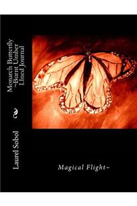 Monarch Butterfly Burnt Umber LIned Journal