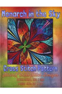 Monarch in the Sky Cross Stitch Pattern