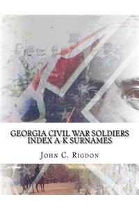 Georgia Civil War Soldiers Index A-K Surnames
