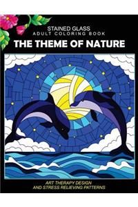 Stained Glass Adult Coloring Book