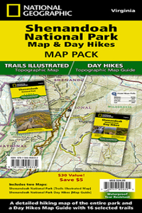 Shenandoah National Park Map & Day Hikes [map Pack Bundle]
