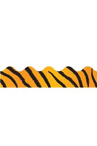 Tiger Print Scalloped Borders