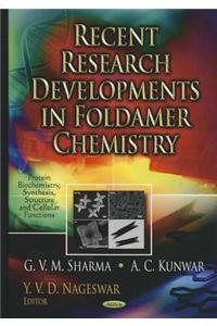 Recent Research Developments in Foldamer Chemistry