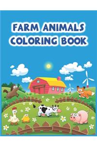 Farm Animals Coloring Book