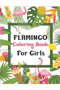 Flamingo Coloring Book for Girls