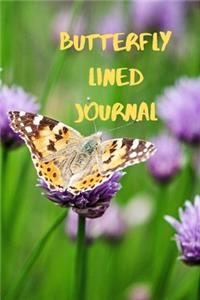 Butterfly Lined Journal