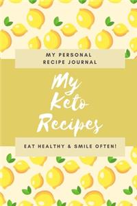 My Personal Keto Recipe Journal
